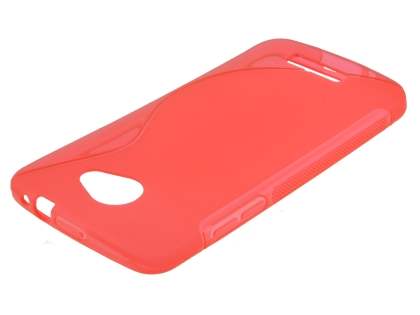 HTC Butterfly Wave Case - Frosted Red/Red