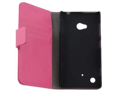 Synthetic Leather Wallet Case with Stand for Nokia Lumia 720 - Pink