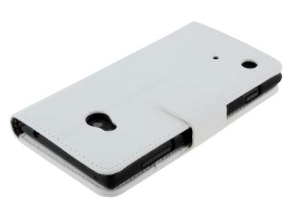 Synthetic Leather Wallet Case with Stand for Nokia Lumia 720 - Pearl White