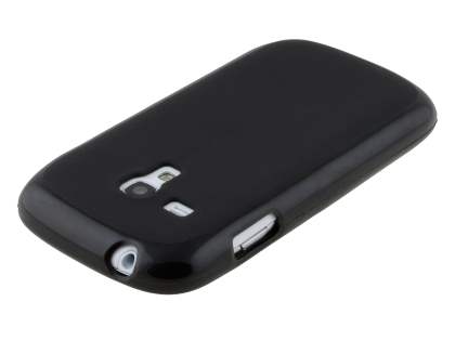 Frosted TPU Case for Samsung I8190 Galaxy S3 mini - Classic Black