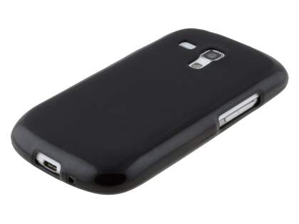 Frosted TPU Case for Samsung I8190 Galaxy S3 mini - Classic Black