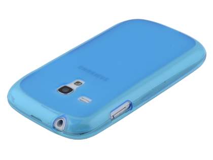 Frosted TPU Case for Samsung I8190 Galaxy S3 mini - Sky Blue