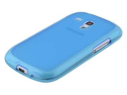 Frosted TPU Case for Samsung I8190 Galaxy S3 mini - Sky Blue
