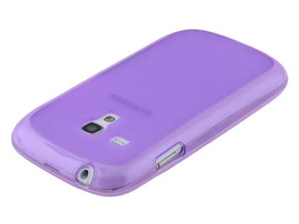 Frosted TPU Case for Samsung I8190 Galaxy S3 mini - Light Purple