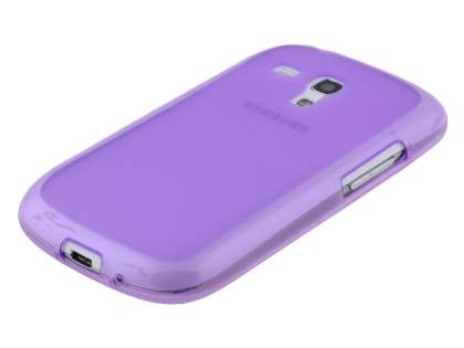 Frosted TPU Case for Samsung I8190 Galaxy S3 mini - Light Purple