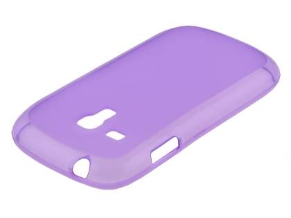 Frosted TPU Case for Samsung I8190 Galaxy S3 mini - Light Purple