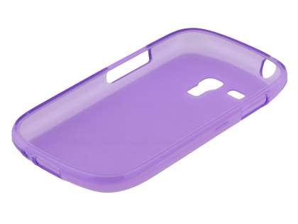 Frosted TPU Case for Samsung I8190 Galaxy S3 mini - Light Purple