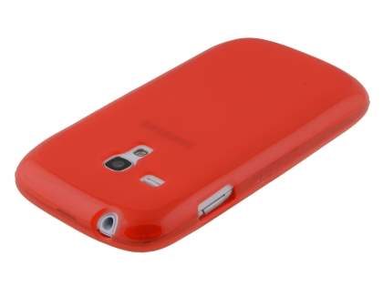 Frosted TPU Case for Samsung I8190 Galaxy S3 mini - Frosted Red