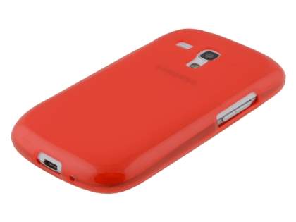 Frosted TPU Case for Samsung I8190 Galaxy S3 mini - Frosted Red