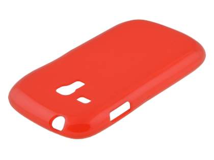 Frosted TPU Case for Samsung I8190 Galaxy S3 mini - Frosted Red