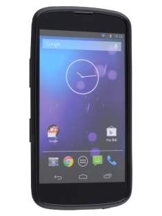Frosted TPU Case for LG Google Nexus 4 E960 - Classic Black