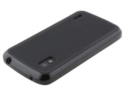 Frosted TPU Case for LG Google Nexus 4 E960 - Classic Black