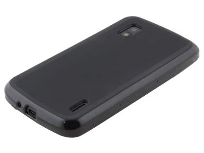 Frosted TPU Case for LG Google Nexus 4 E960 - Classic Black