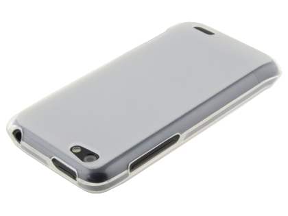Frosted TPU Gel Case for HTC One V - Frosted White