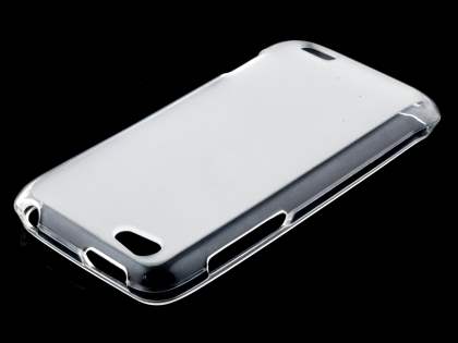 Frosted TPU Gel Case for HTC One V - Frosted White