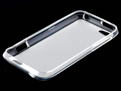 Frosted TPU Gel Case for HTC One V - Frosted White