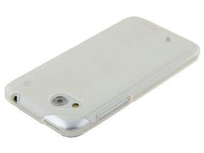 HTC Desire VC Frosted TPU Gel Case - Frosted White