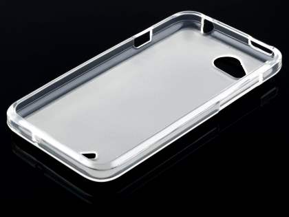 HTC Desire VC Frosted TPU Gel Case - Frosted White