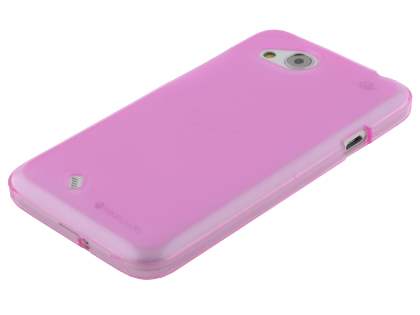 HTC Desire VC Frosted TPU Gel Case - Frosted Pink