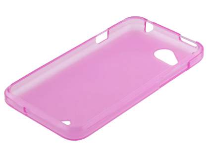 HTC Desire VC Frosted TPU Gel Case - Frosted Pink