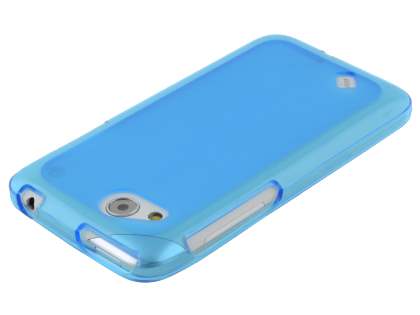 HTC Desire VC Frosted TPU Gel Case - Frosted Blue