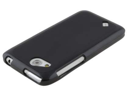 HTC Desire VC Frosted TPU Gel Case - Classic Black