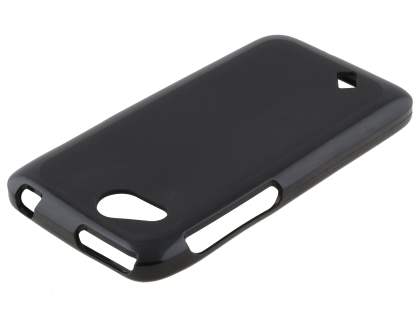 HTC Desire VC Frosted TPU Gel Case - Classic Black