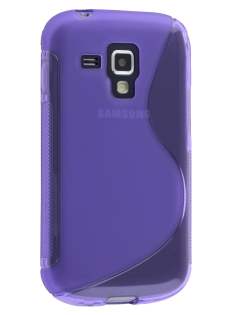 Wave Case for Samsung Galaxy Trend Plus S7583T/S Duos S7562 - Frosted Purple/Purple Soft Cover