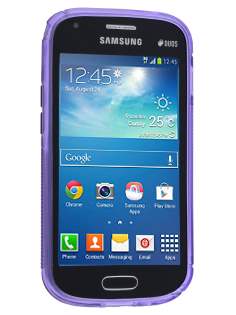 Wave Case for Samsung Galaxy Trend Plus S7583T/S Duos S7562 - Frosted Purple/Purple