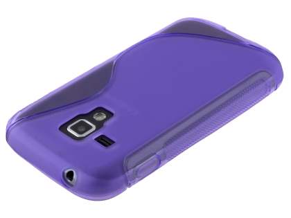 Wave Case for Samsung Galaxy Trend Plus S7583T/S Duos S7562 - Frosted Purple/Purple
