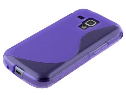 Wave Case for Samsung Galaxy Trend Plus S7583T/S Duos S7562 - Frosted Purple/Purple