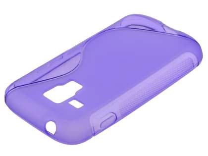 Wave Case for Samsung Galaxy Trend Plus S7583T/S Duos S7562 - Frosted Purple/Purple