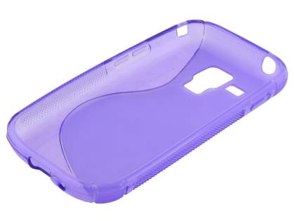 Wave Case for Samsung Galaxy Trend Plus S7583T/S Duos S7562 - Frosted Purple/Purple