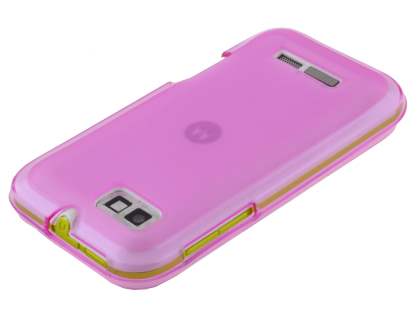 Frosted TPU Case for Motorola DEFY XT535 - Frosted Pink