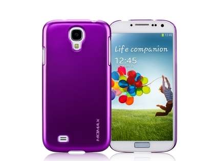 MOMAX Ultra-Thin Metallic Case for Samsung I9500 Galaxy S4 - Metallic Purple Hard Case