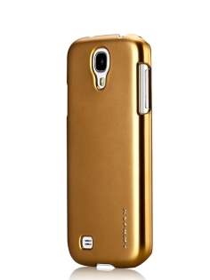 MOMAX Ultra-Thin Metallic Case for Samsung I9500 Galaxy S4 - Metallic Gold Hard Case
