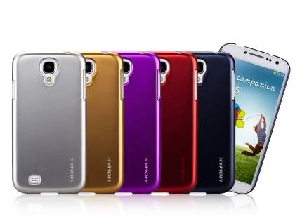MOMAX Ultra-Thin Metallic Case for Samsung I9500 Galaxy S4 - Metallic Red