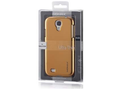 MOMAX Ultra-Thin Metallic Case for Samsung I9500 Galaxy S4 - Metallic Red
