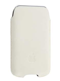 Genuine Leather Slide-in Case for iPhone 4S/4 - White