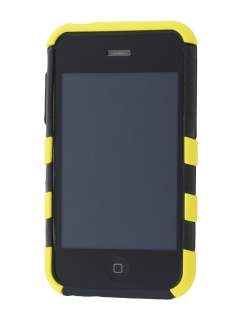 Two Piece Back Case for iPhone 3G/3GS - Yellow/Black