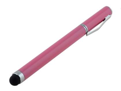 Universal Finger-Touch Stylus & Ball-Point Pen - Baby Pink Capacitive Stylus