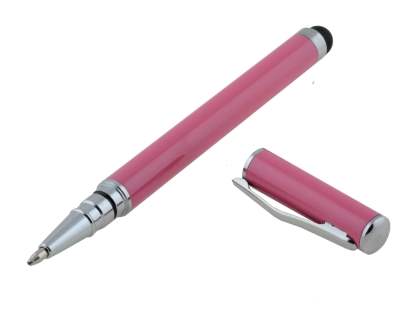 Universal Finger-Touch Stylus & Ball-Point Pen - Baby Pink
