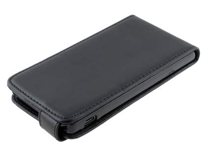 Sony Xperia SP M35 Synthetic Leather Flip Case - Classic Black