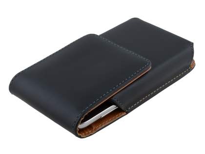 Smooth Synthetic Leather Vertical Belt Pouch for Samsung