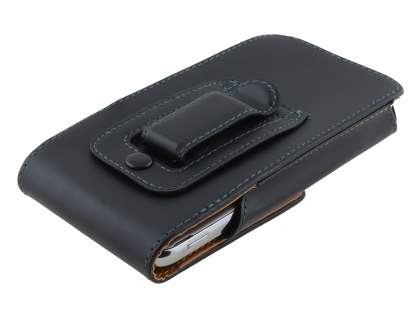Smooth Synthetic Leather Vertical Belt Pouch for Samsung
