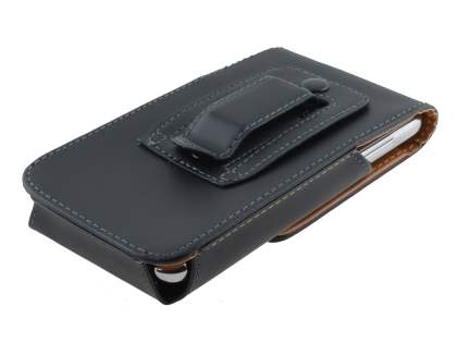 Smooth Synthetic Leather Vertical Belt Pouch for Samsung