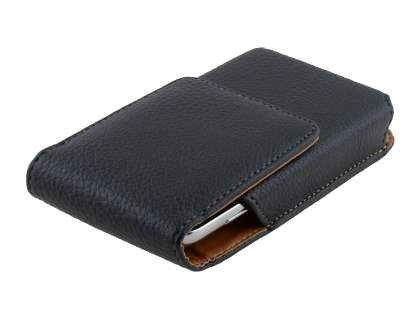 Textured Synthetic Leather Vertical Belt Pouch for Samsung