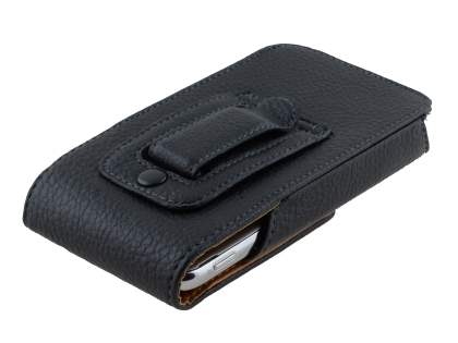 Textured Synthetic Leather Vertical Belt Pouch for Samsung