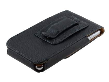 Textured Synthetic Leather Vertical Belt Pouch for Samsung