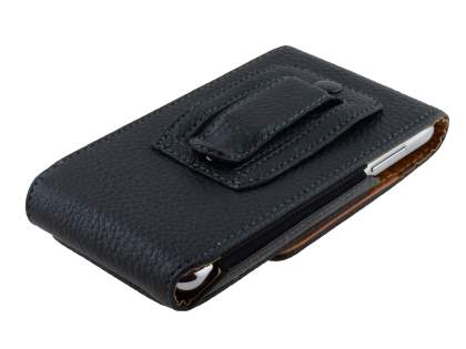 Textured Synthetic Leather Vertical Belt Pouch for Samsung